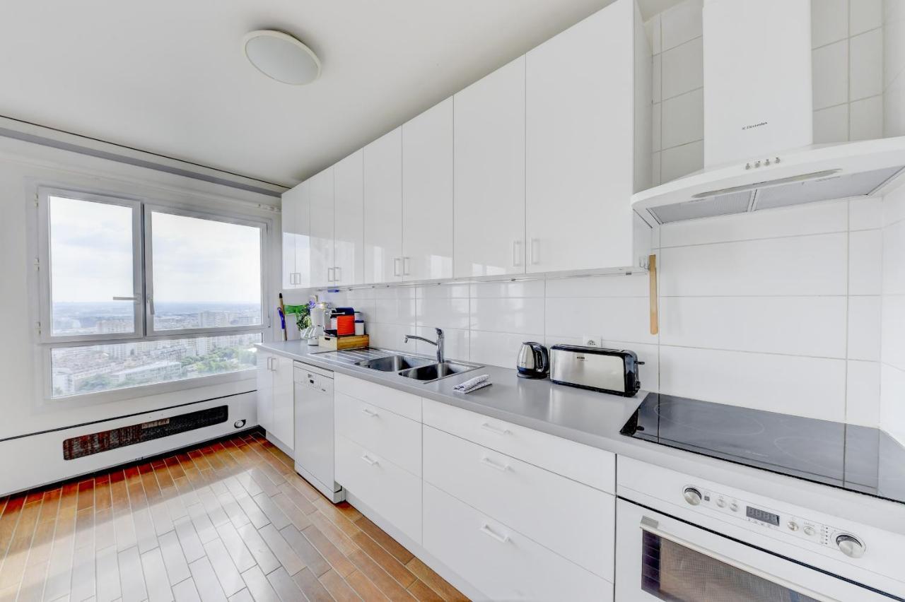 Appartement Place D'Italie Superbe Vue Párizs Kültér fotó